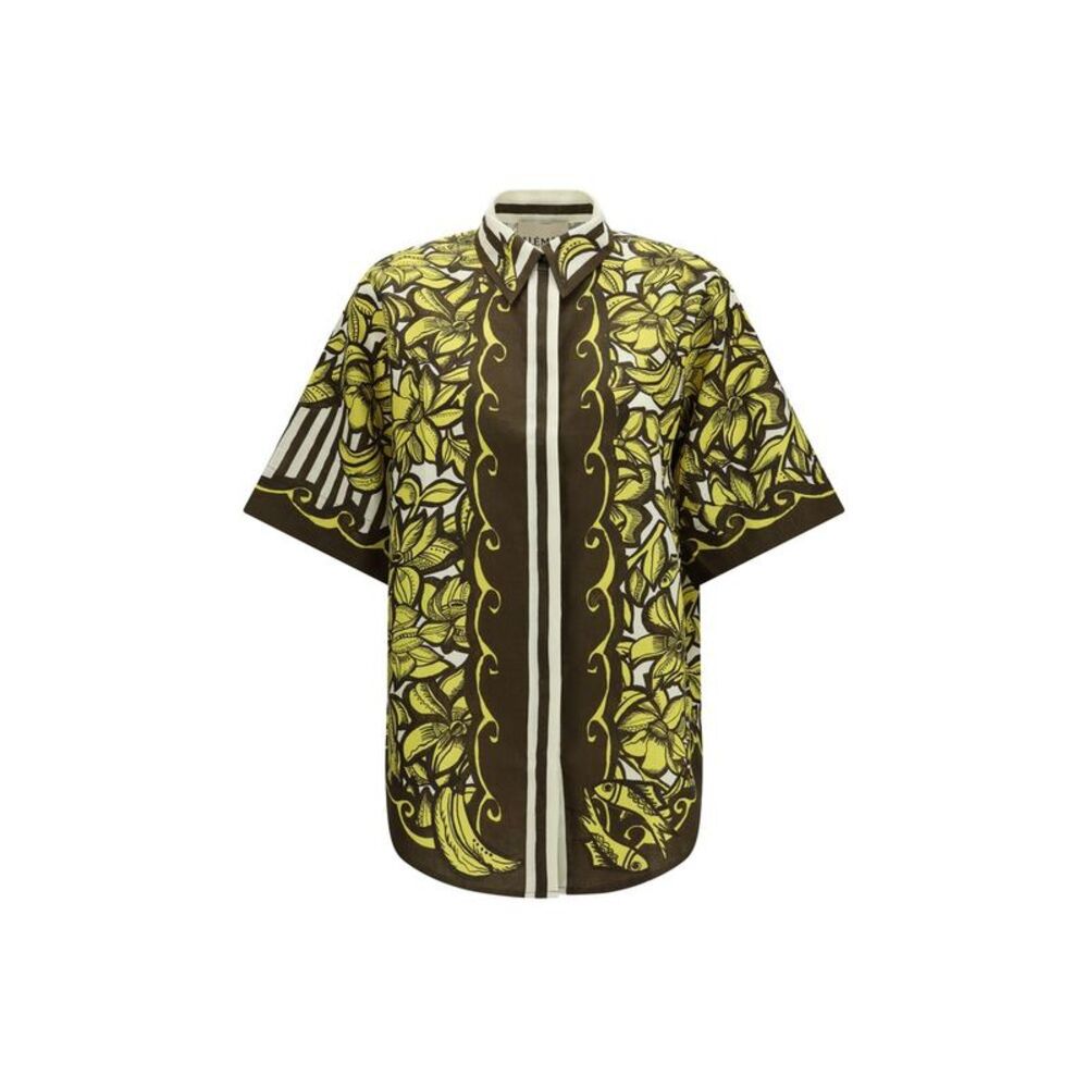 Alemais Multicolor Hemp Shortsleeve Women's Shirt